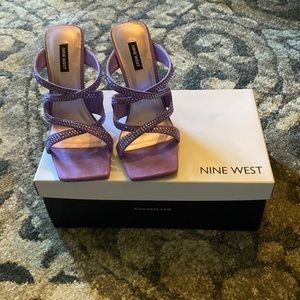 Women’s Nine West Purple Rhinestoned Heels